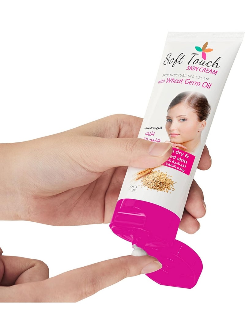 Soft Touch Cream with Wheat Germ Oil for Very Dry Skin – 90 g - Image 3